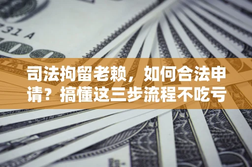 北京司法拘留老赖，如何合法申请？搞懂这三步流程不吃亏！