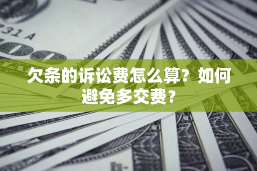 北京欠条的诉讼费怎么算？如何避免多交费？