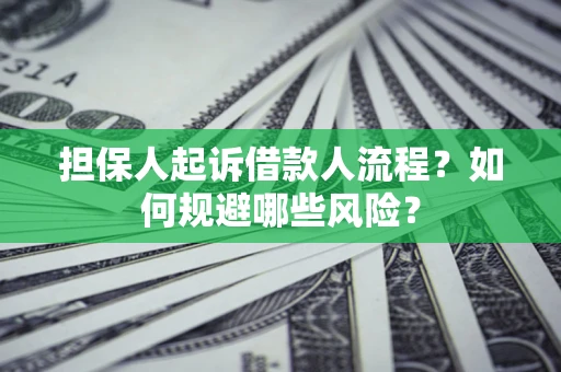 北京担保人起诉借款人流程？如何规避哪些风险？