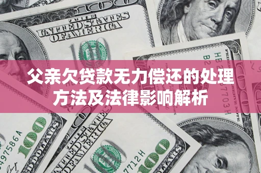 北京父亲欠贷款无力偿还的处理方法及法律影响解析